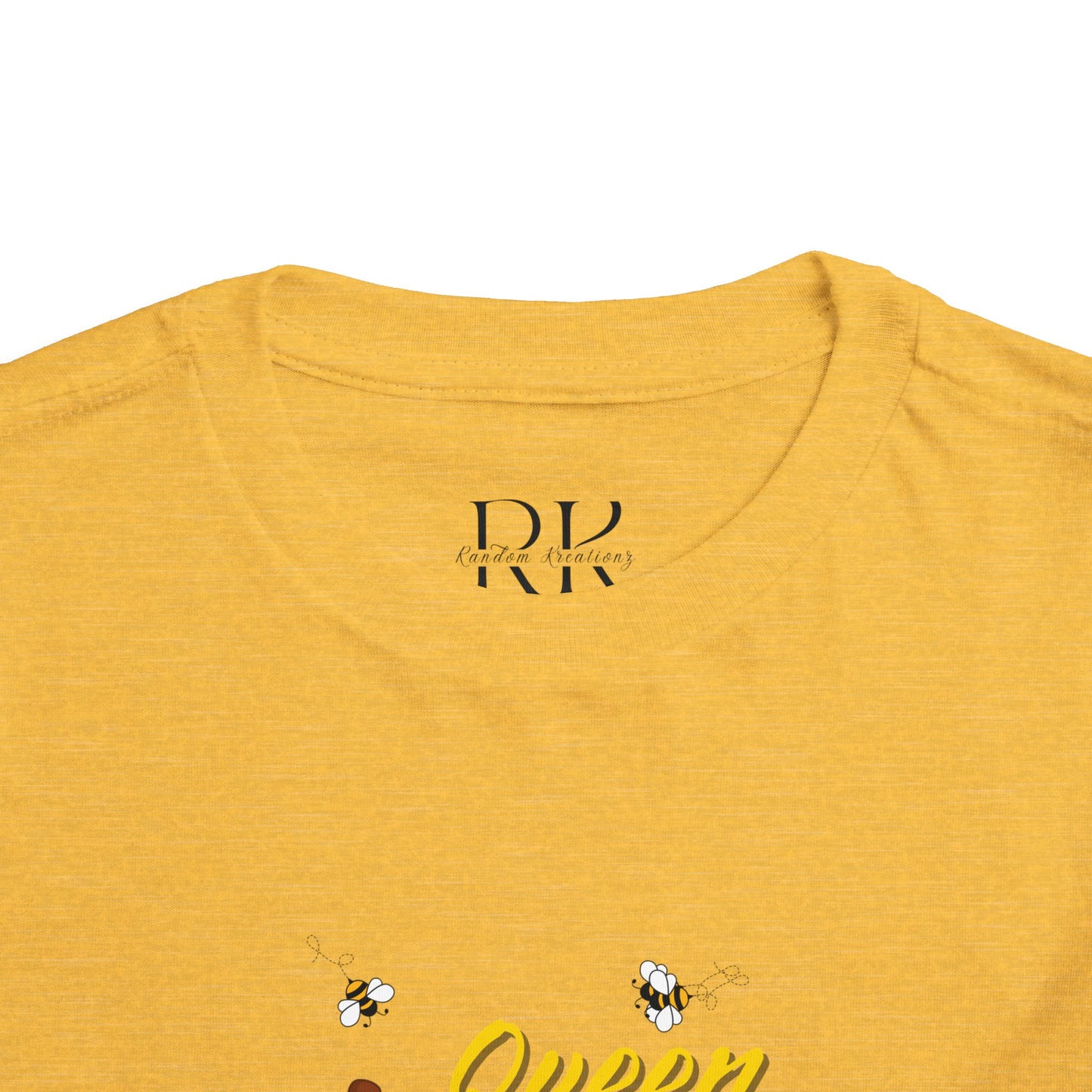 Queen Bee Toddler Short Sleeve Tee - Cute Kids Shirt for Bee Lovers