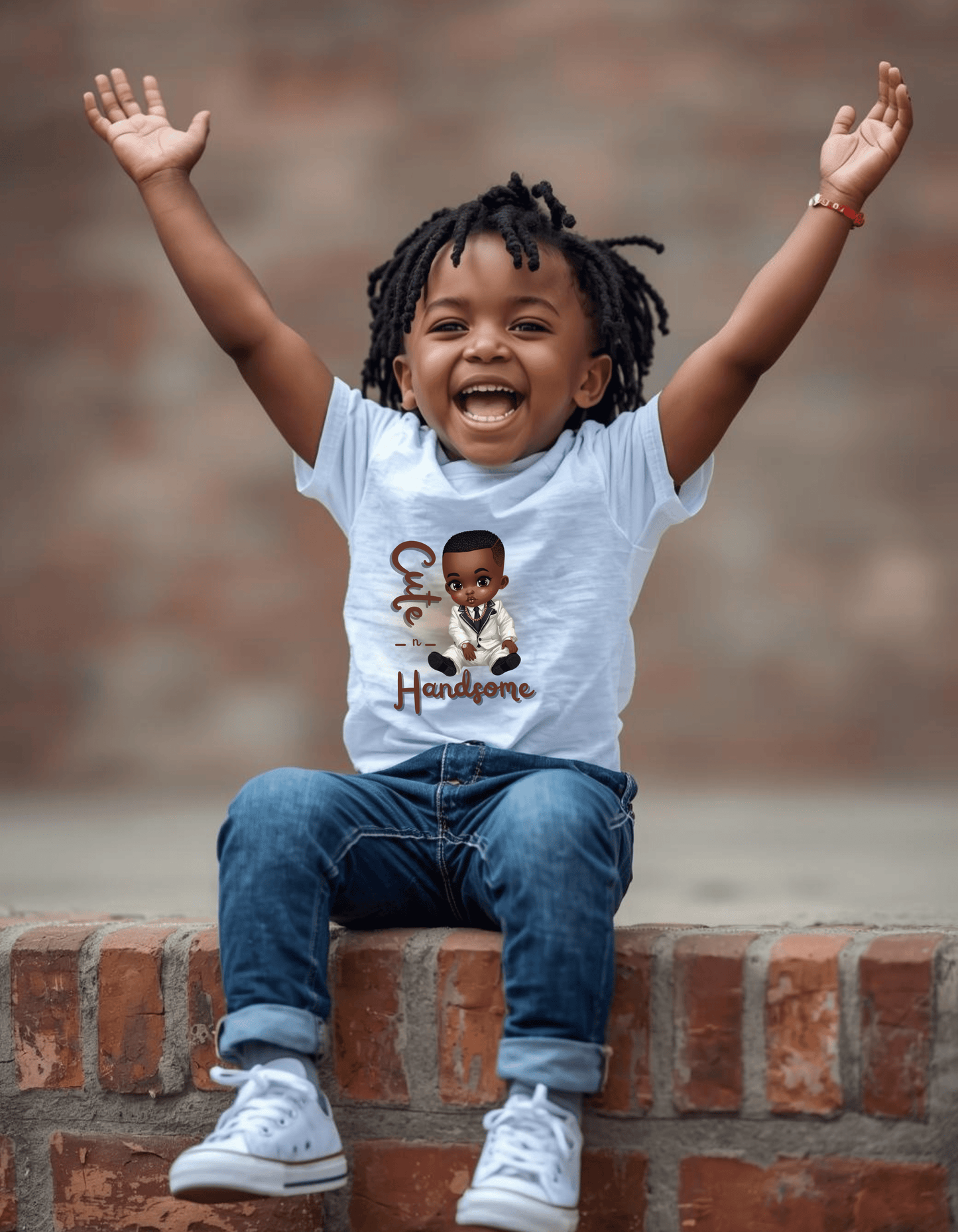 Cute and Handsome - Toddler Boy Tee