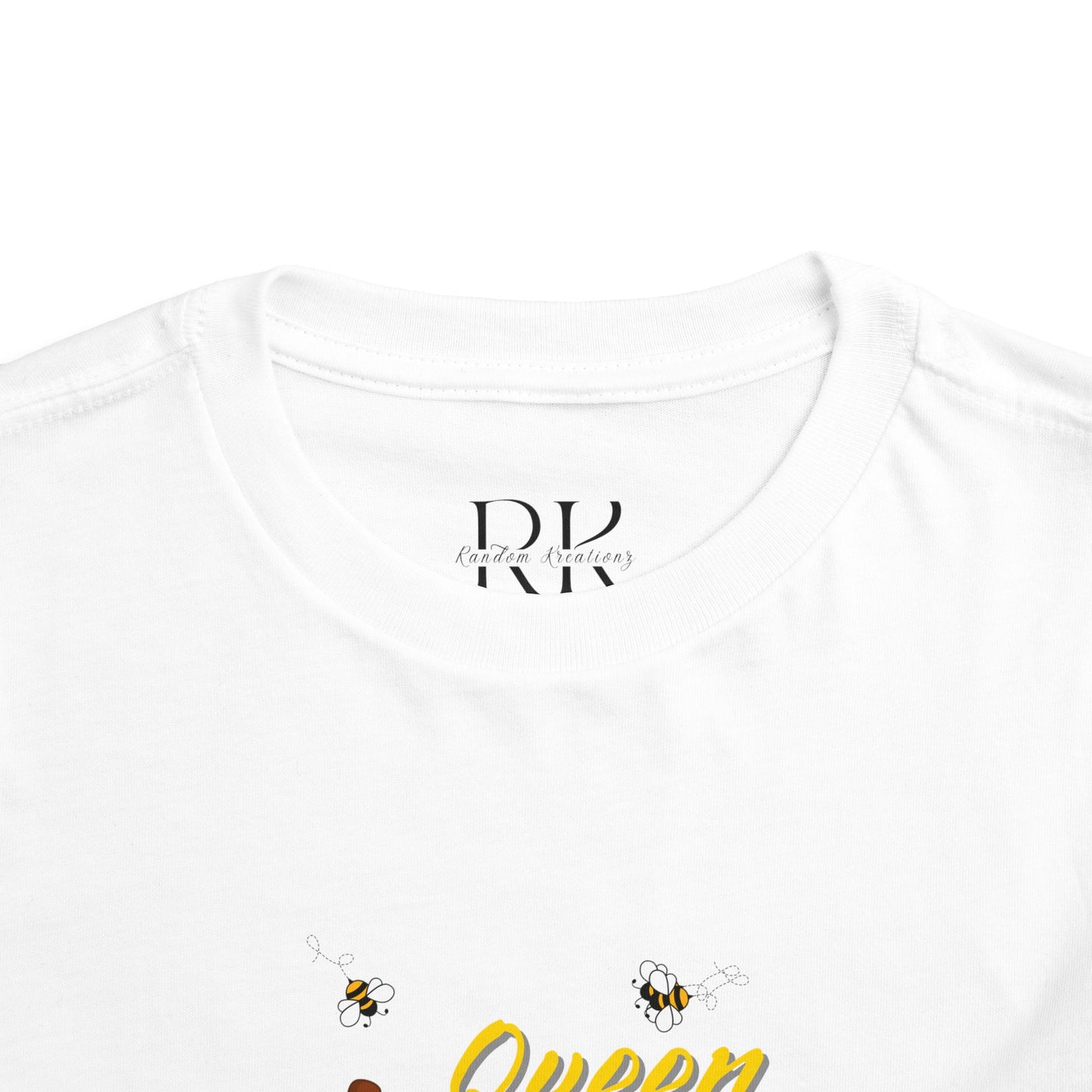 Queen Bee Toddler Short Sleeve Tee - Cute Kids Shirt for Bee Lovers