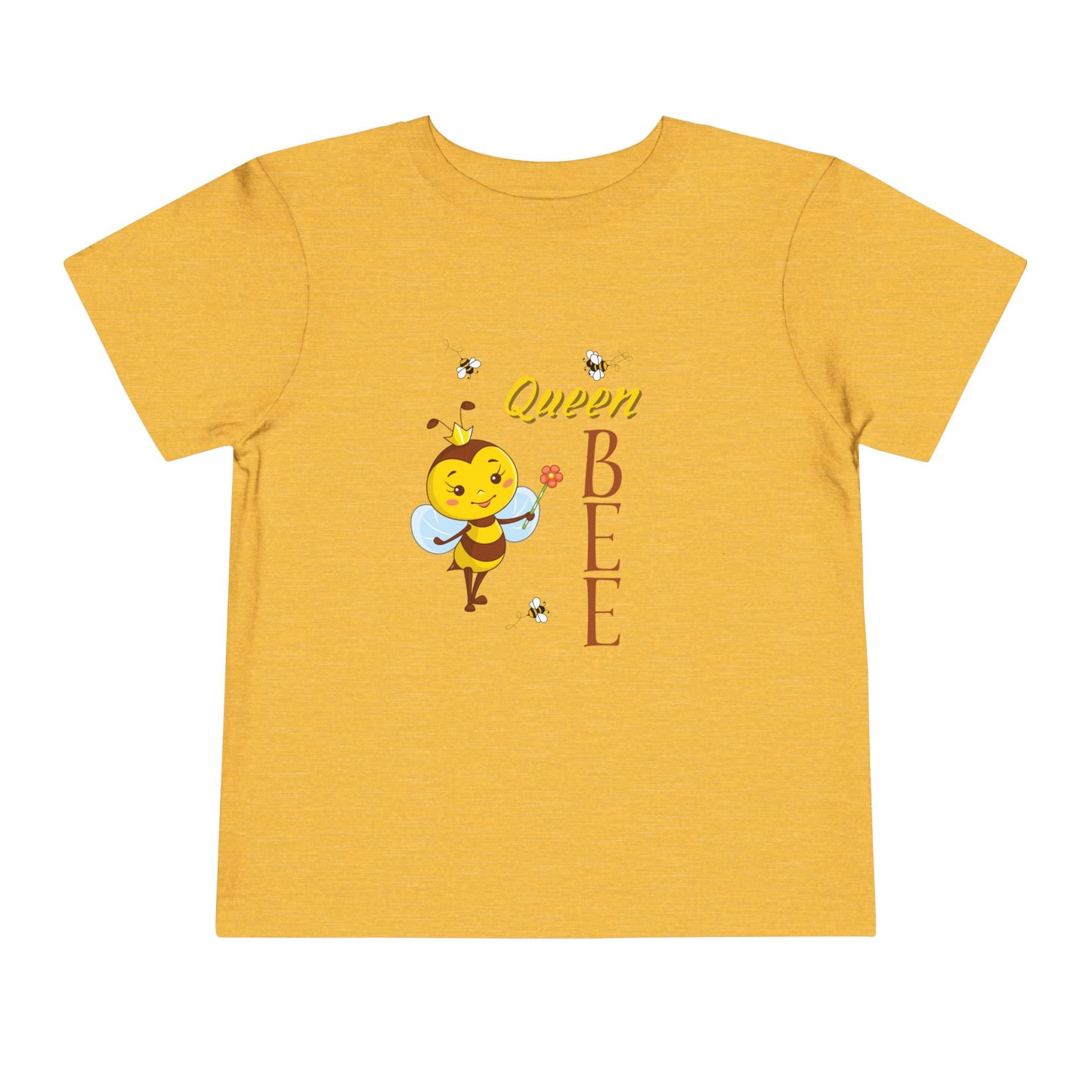 Queen Bee Toddler Short Sleeve Tee - Cute Kids Shirt for Bee Lovers