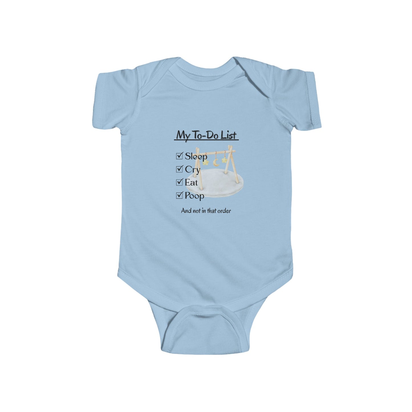 Funny To-Do List Infant Bodysuit