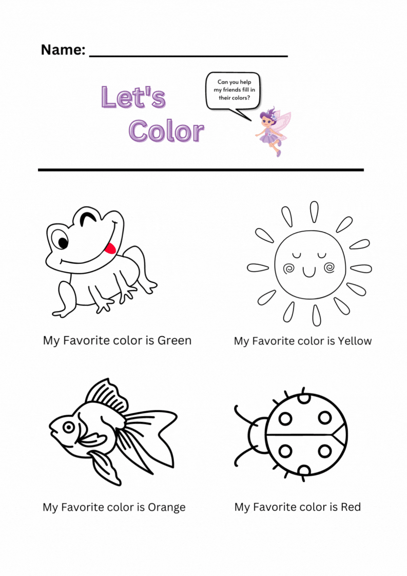 Coloring Practice - Let's Color
