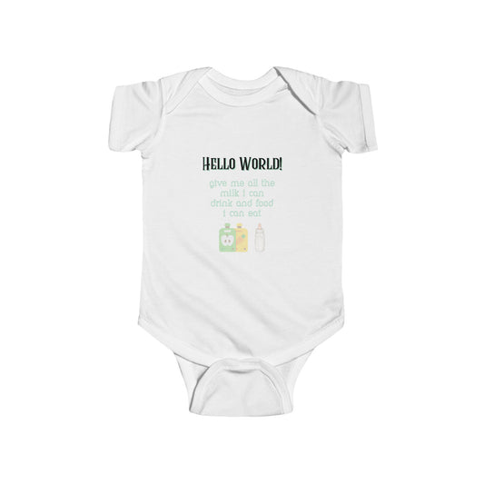 Hello World Infant Bodysuit