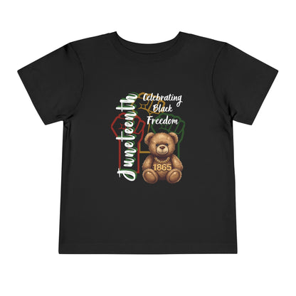 Toddler Tee — Juneteenth "Celebrating Black Freedom" Teddy 1865