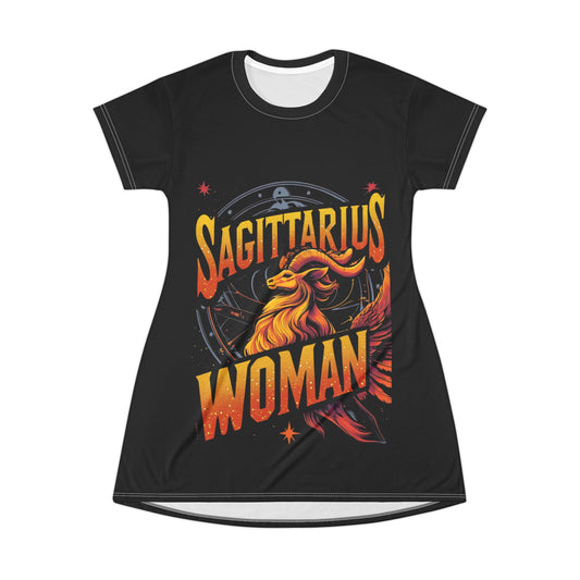 Sagittarius Woman Dress - Zodiac Apparel, Astrology Fashion, Horoscope Gift, Casual Dress, Trendy Outfit