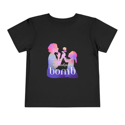 Mother Daughter Matching Toddler Tee - Love Relationship Outings Casual Wear