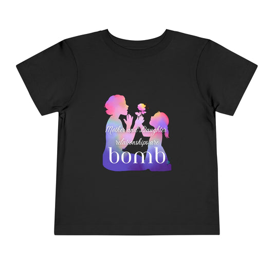 Mother Daughter Matching Toddler Tee - Love Relationship Outings Casual Wear