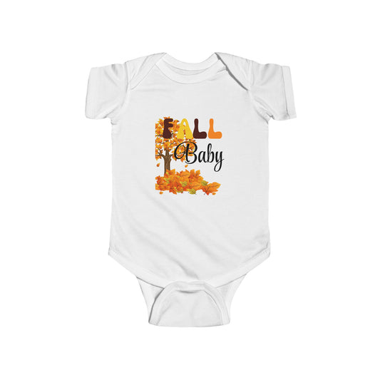 Fall Baby Bodysuit - Cute Infant Jersey Outfit for Autumn
