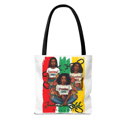 Juneteenth Freedom 1865 Tote Bag — Afrocentric Celebration Bag
