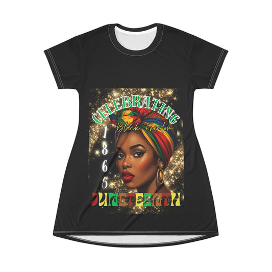 Celebrating 1865 Juneteenth T-Shirt Dress