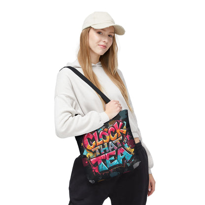 Graffiti Tote Bag - Clock That Tea