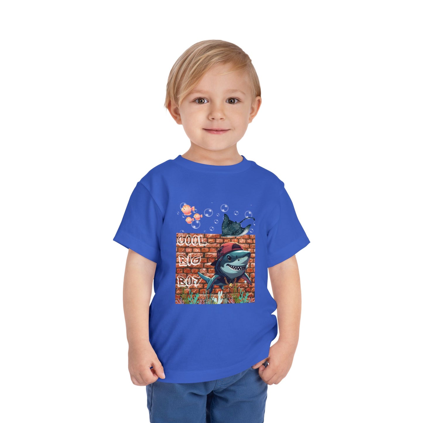Shark - 'Cool Big Bro' Brick Wall Toddler Tee