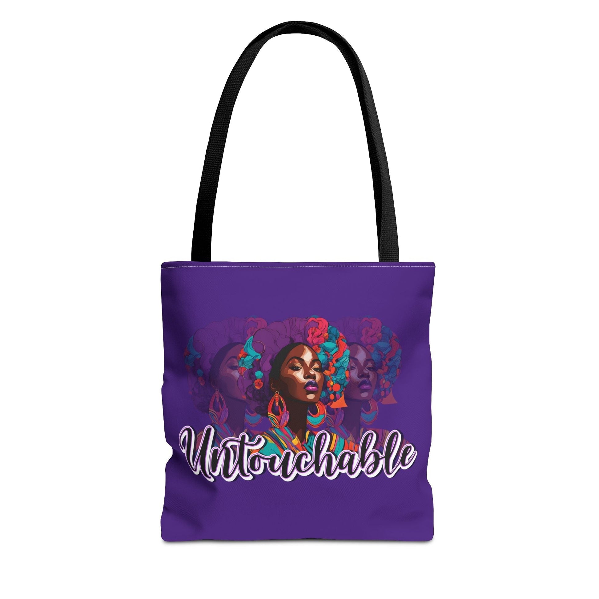 Colorful Untouchable Tote Bag with vibrant design, ideal for fashion-forward outings.
