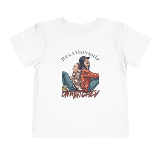 Toddler Tee — "Relationship Unmatched" Mother/Son Graphic Shirt
