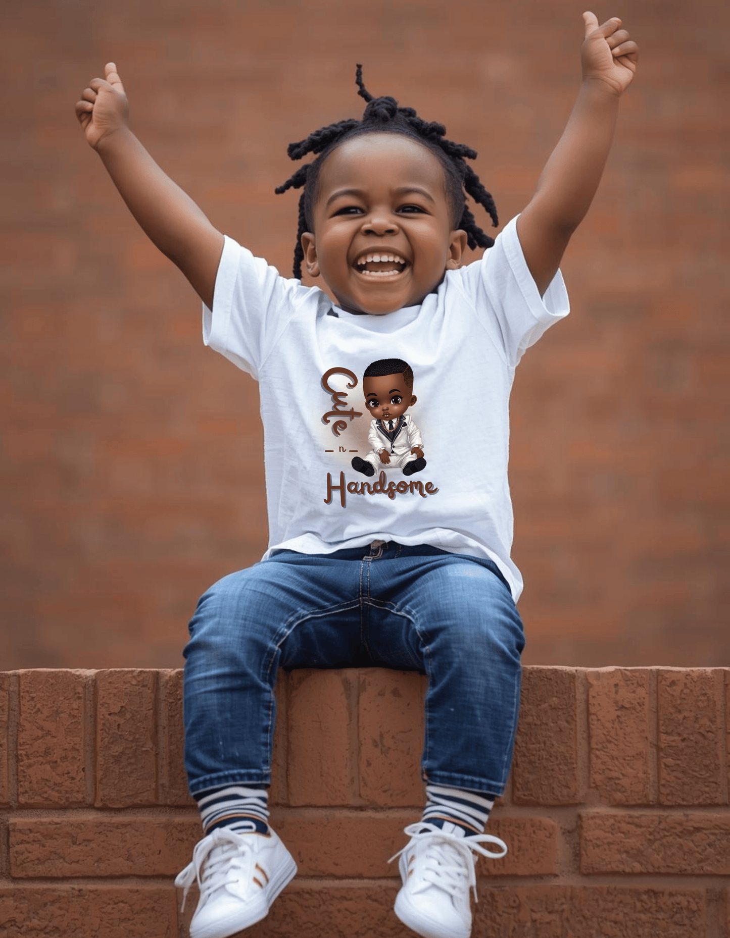 Cute and Handsome - Toddler Boy Tee