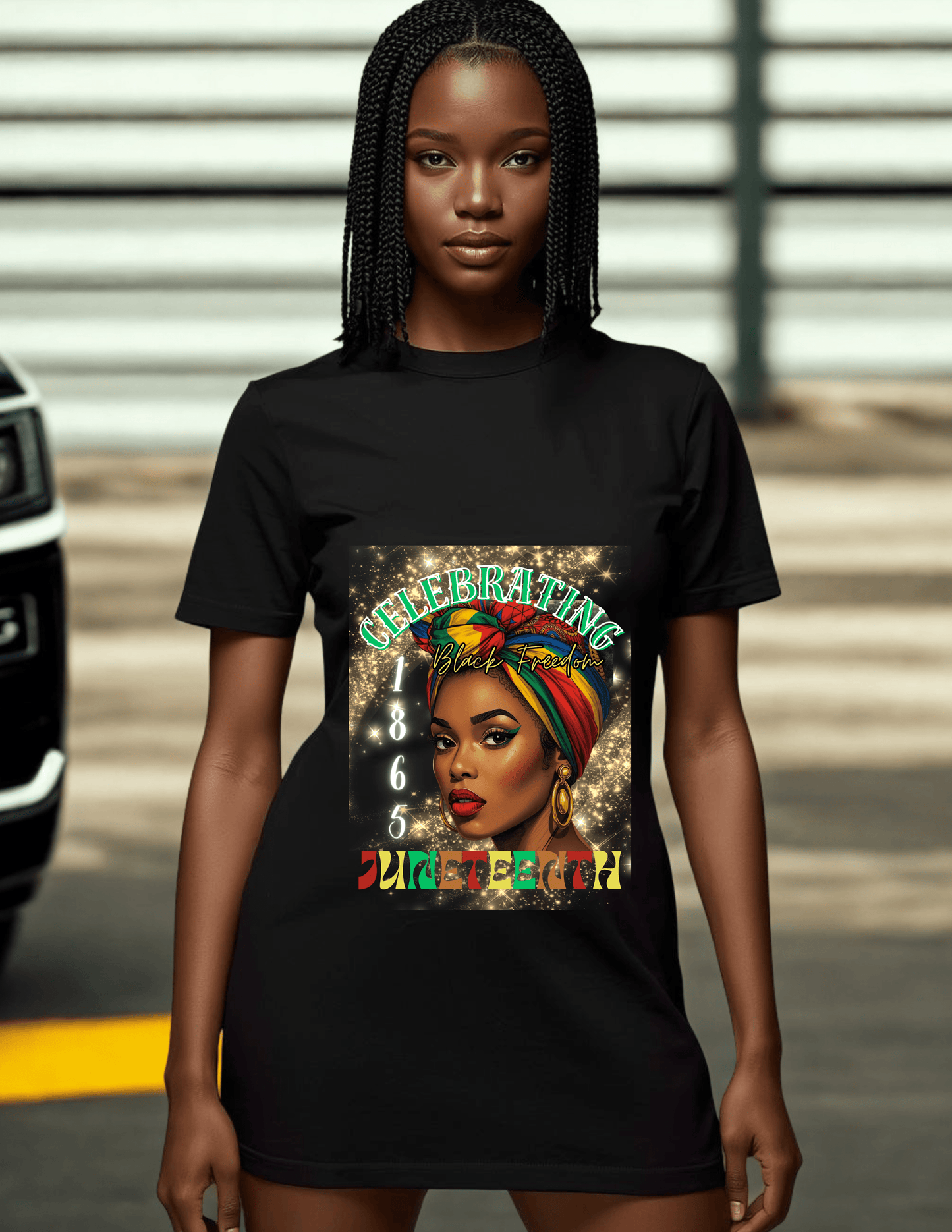 Celebrating 1865 Juneteenth T-Shirt Dress