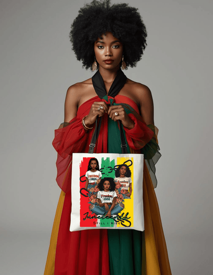 Juneteenth Freedom 1865 Tote Bag — Afrocentric Celebration Bag