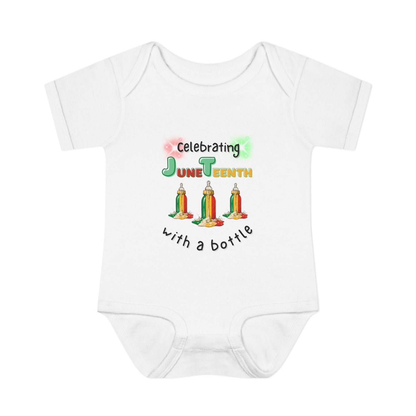 Juneteenth Baby Bodysuit – "Celebrating Juneteenth with a Bottle" Infant Onesie
