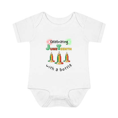 Juneteenth Baby Bodysuit – "Celebrating Juneteenth with a Bottle" Infant Onesie