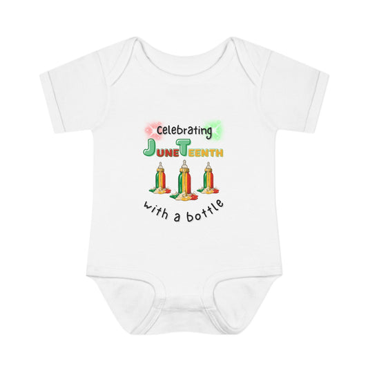 Juneteenth Baby Bodysuit – "Celebrating Juneteenth with a Bottle" Infant Onesie