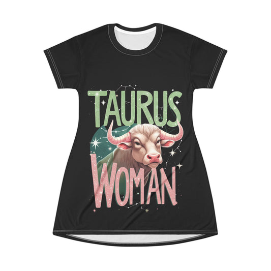 Taurus Woman Dress, Zodiac Dress, Astrology Apparel, Taurus Gift, Unique Birthday Outfit, Plus Size Fashion