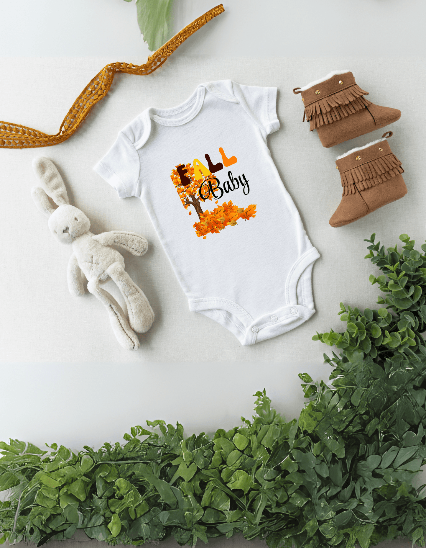 Fall Baby Bodysuit - Cute Infant Jersey Outfit for Autumn