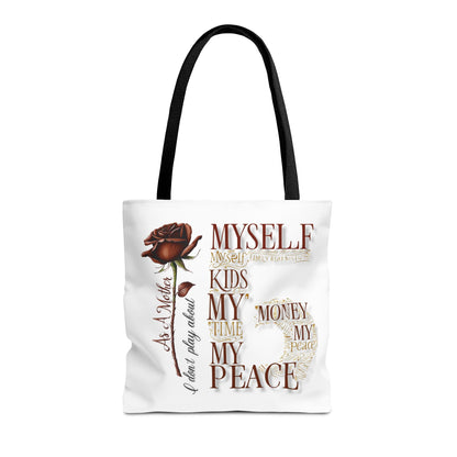 Mother's Don't Play About Tote Bag - Calm Colors, Relaxing Design