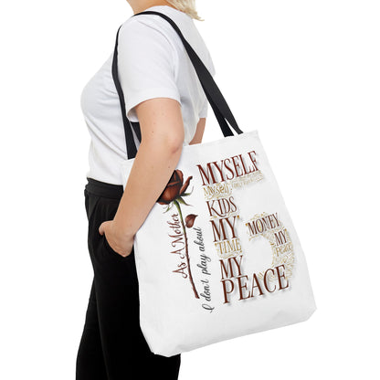 Mother's Don't Play About Tote Bag - Calm Colors, Relaxing Design