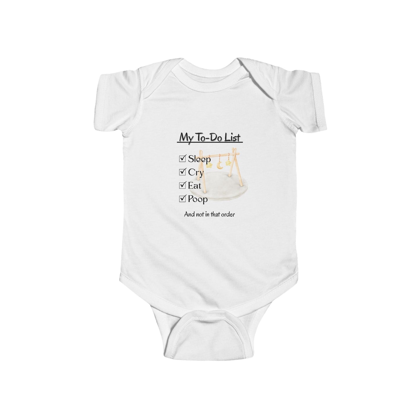 Funny To-Do List Infant Bodysuit