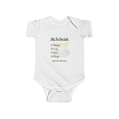 Funny To-Do List Infant Bodysuit