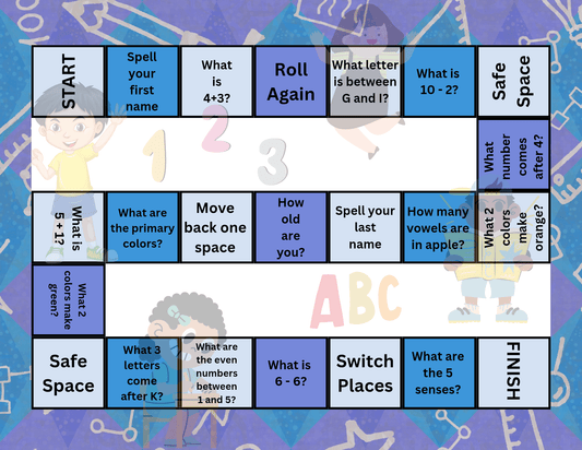 The Learning Journey Printable Board Game
