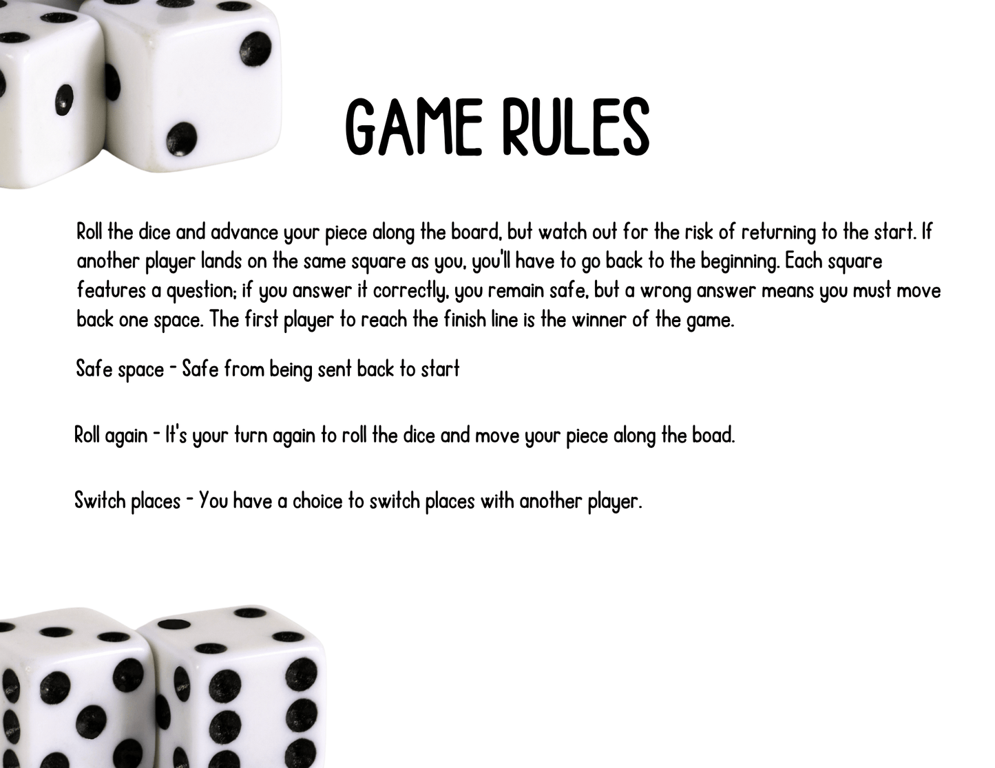 The Learning Journey Printable Board Game