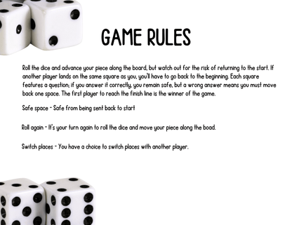 The Learning Journey Printable Board Game