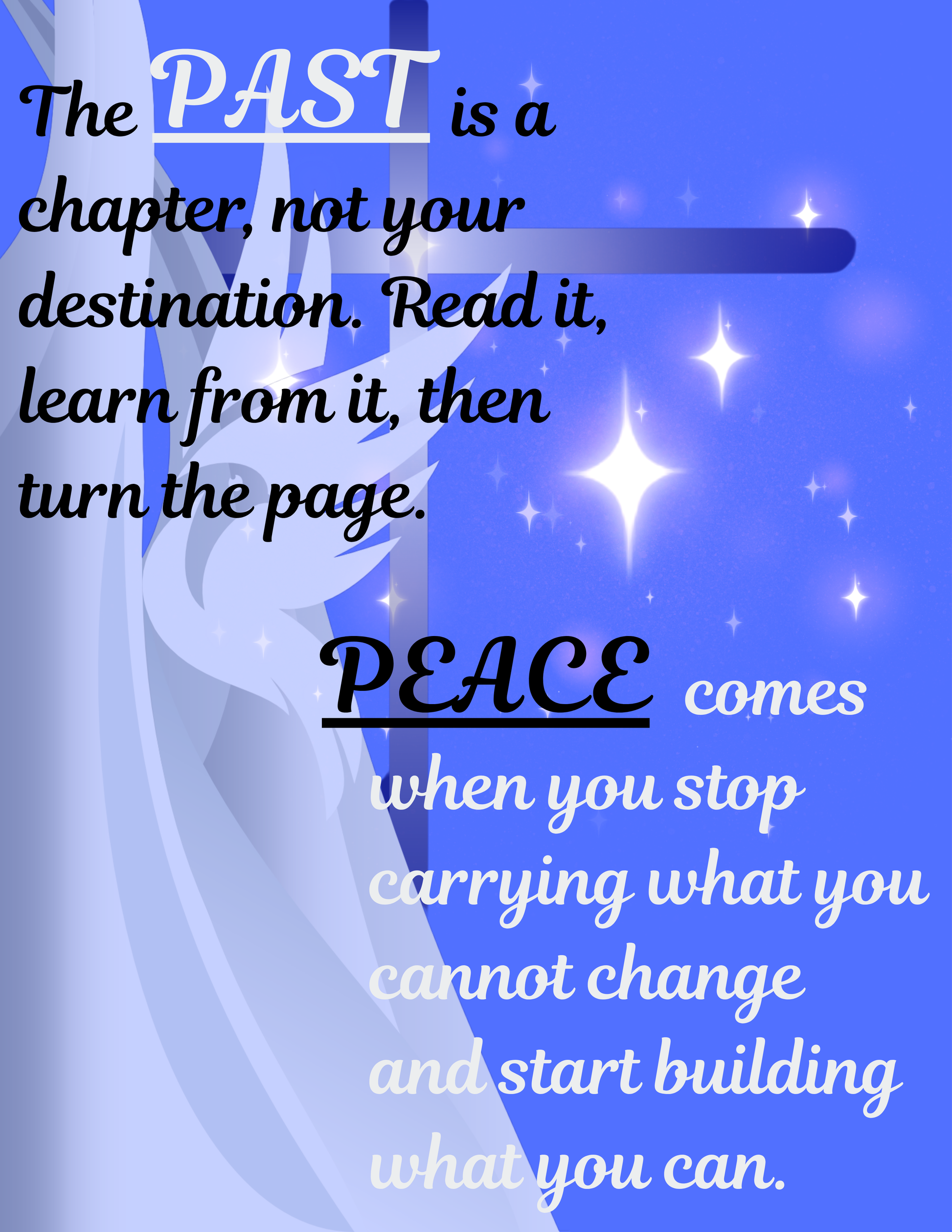 Inspirational Past and Present Poem encouraging personal growth and overcoming challenges