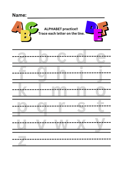 ALPHABET Practice!