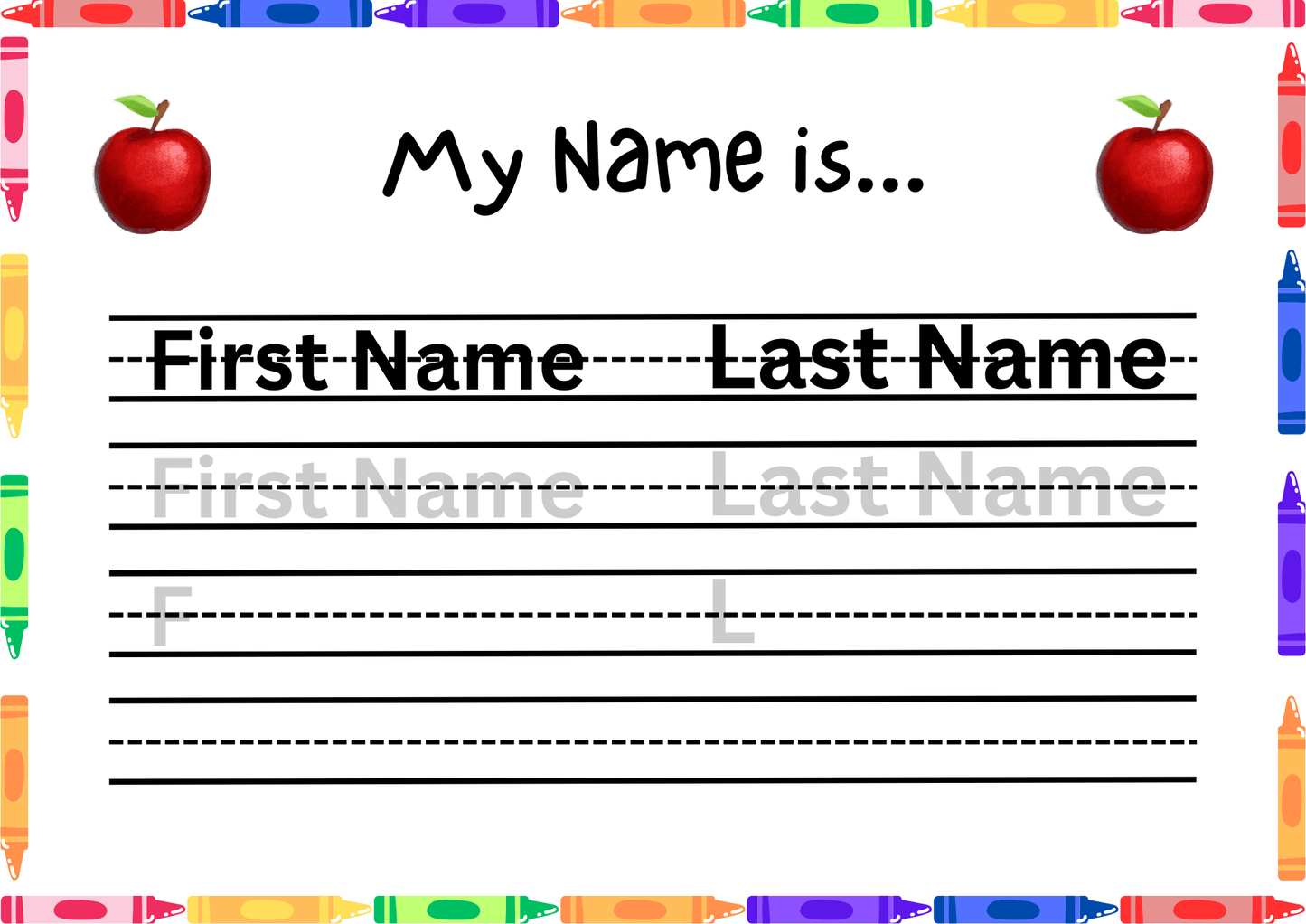 Name Practice Worksheet