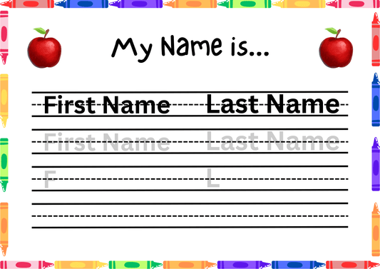 Name Practice Worksheet